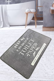 Mijölnir Alfombrilla de Baño Gris 70 x 120 cm